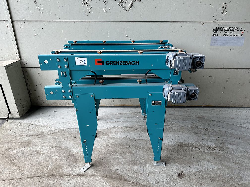 Grenzebach EZT 1400 x 760 mm Förderband 2 Etagen mit Führungsrollen