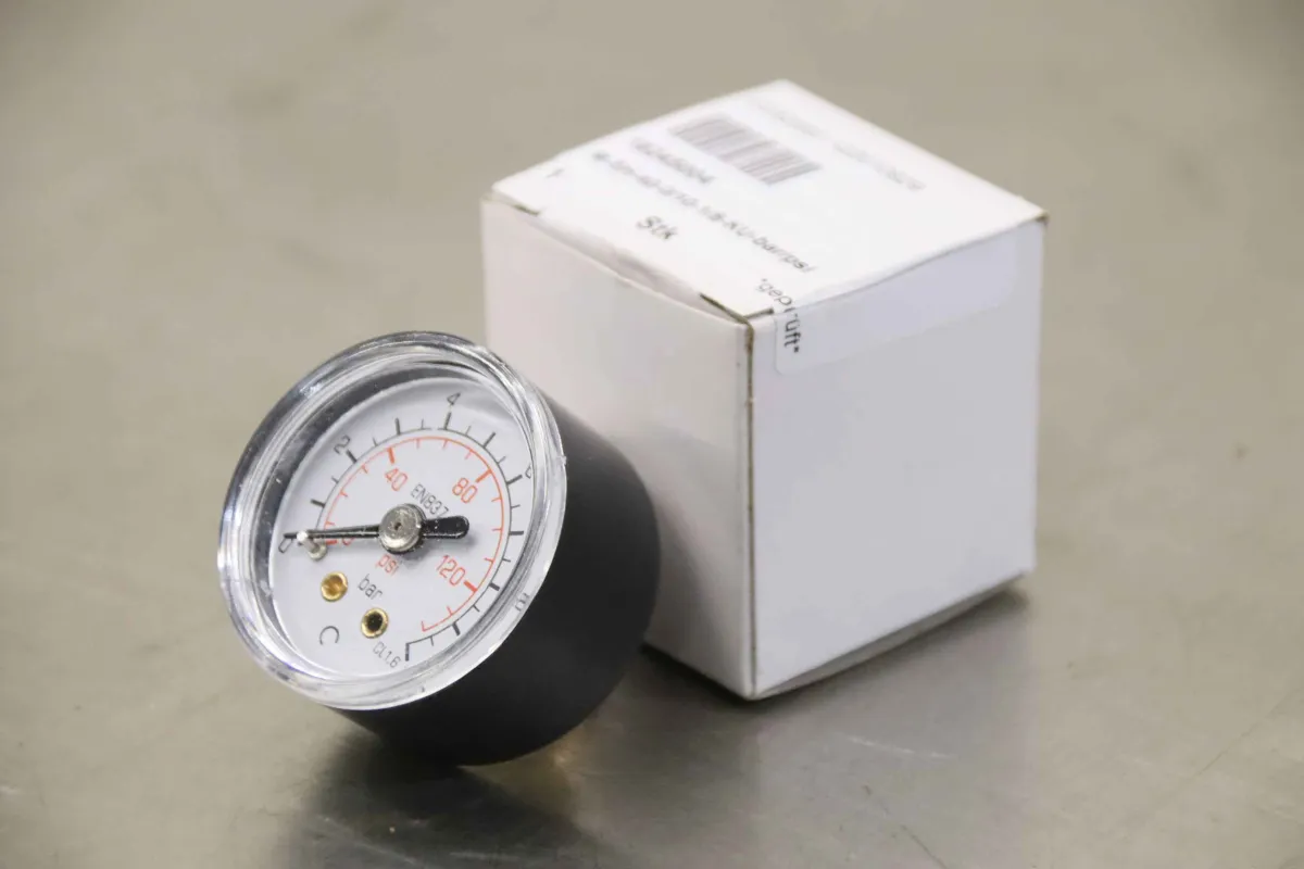 timmer M-SH-40-0/10-1/8-KU-bar/psi Manometer 0-10 bar