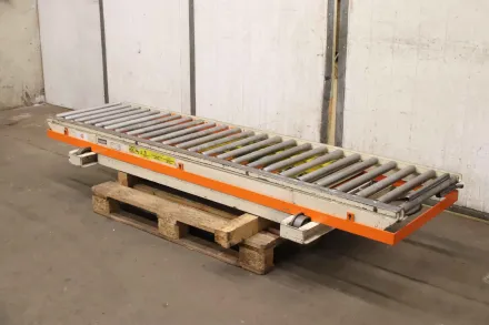 Traglast 1000 kg  2400 x 820 mm Scherenhubtisch mit Rollenbahn – RESALE