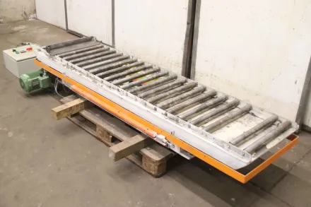 Traglast 1000 kg  2420 x 710 mm Scherenhubtisch mit Rollenbahn – RESALE