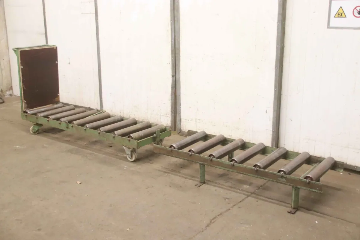 Rollenbreite 490 mm Rollenbahn 2-teilig 1,8/1,5 m