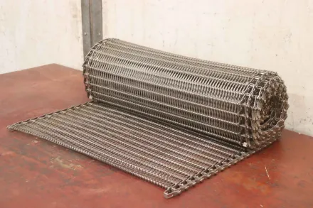 610 x 3480 mm Förderbandgurt Gliedergurt Edelstahl – RESALE
