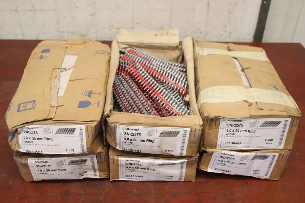 Collated Fasteners SNK2575 4,0 x 50 mm Streifennägel Ankernägel 6 Karton