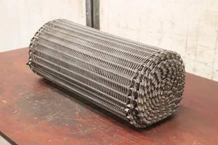 610 x 5000 mm Förderbandgurt Gliedergurt Edelstahl – RESALE