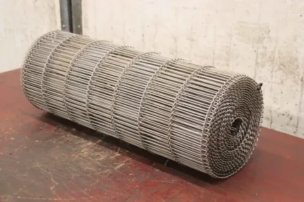 650 x 9500 mm Förderbandgurt Gliedergurt Edelstahl – RESALE