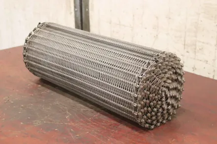 610 x 3500 mm Förderbandgurt Gliedergurt Edelstahl – RESALE