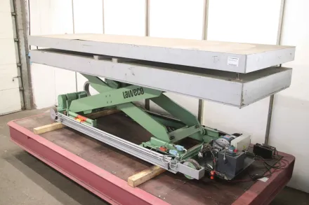 Laweco Traglast 2000 kg  4000 x 1420 mm Scherenhubtisch mit Wiegeeinheit – RESALE