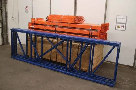 Feldbreite 2680 mm / 2 Felder / Höhe 3780 mm Palettenregal mit Lagerböden – RESALE