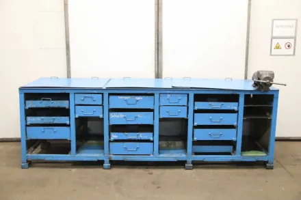 2875/1090/H1160 mm Werkbank mit Schraubstock – RESALE