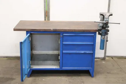 Lista Heuer Front 1500/950/H1120 mm Werkbank mit Schraubstock – RESALE