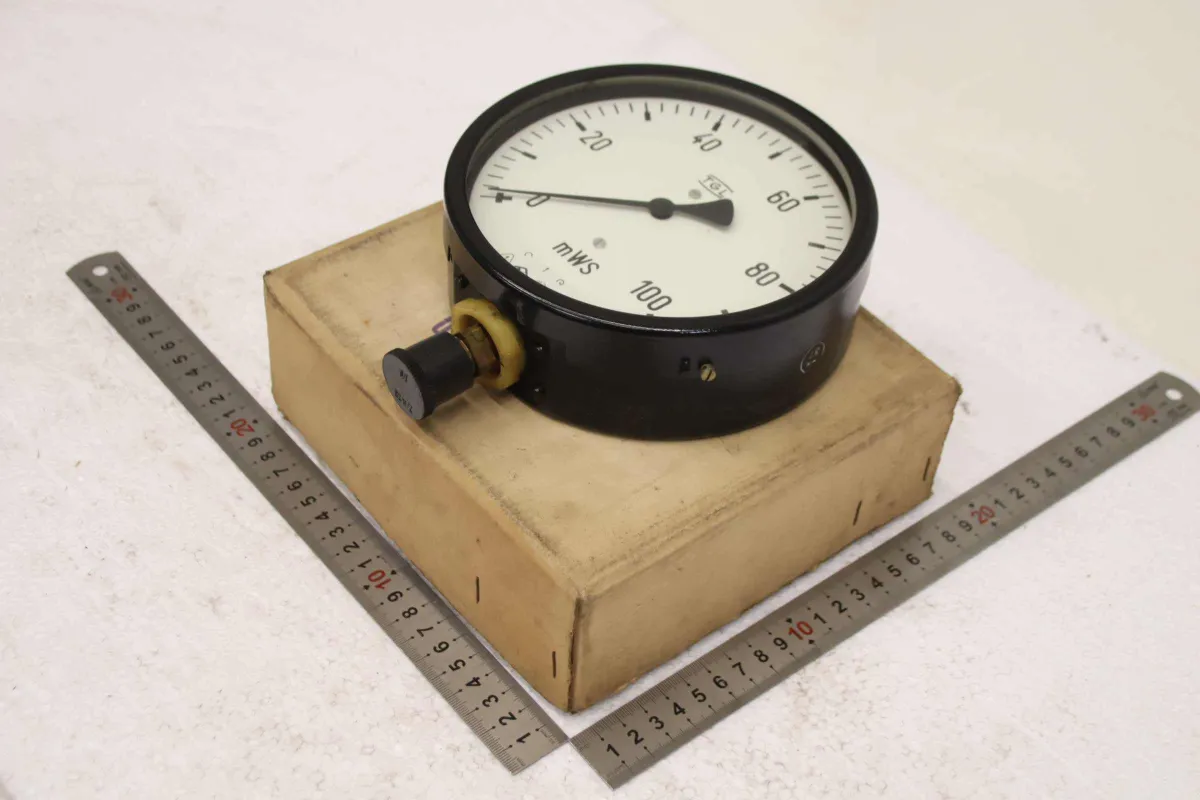 TGL 1/BM 20/2 160Ø 0-100mWs Manometer 0-10 bar / 0-100 mWs