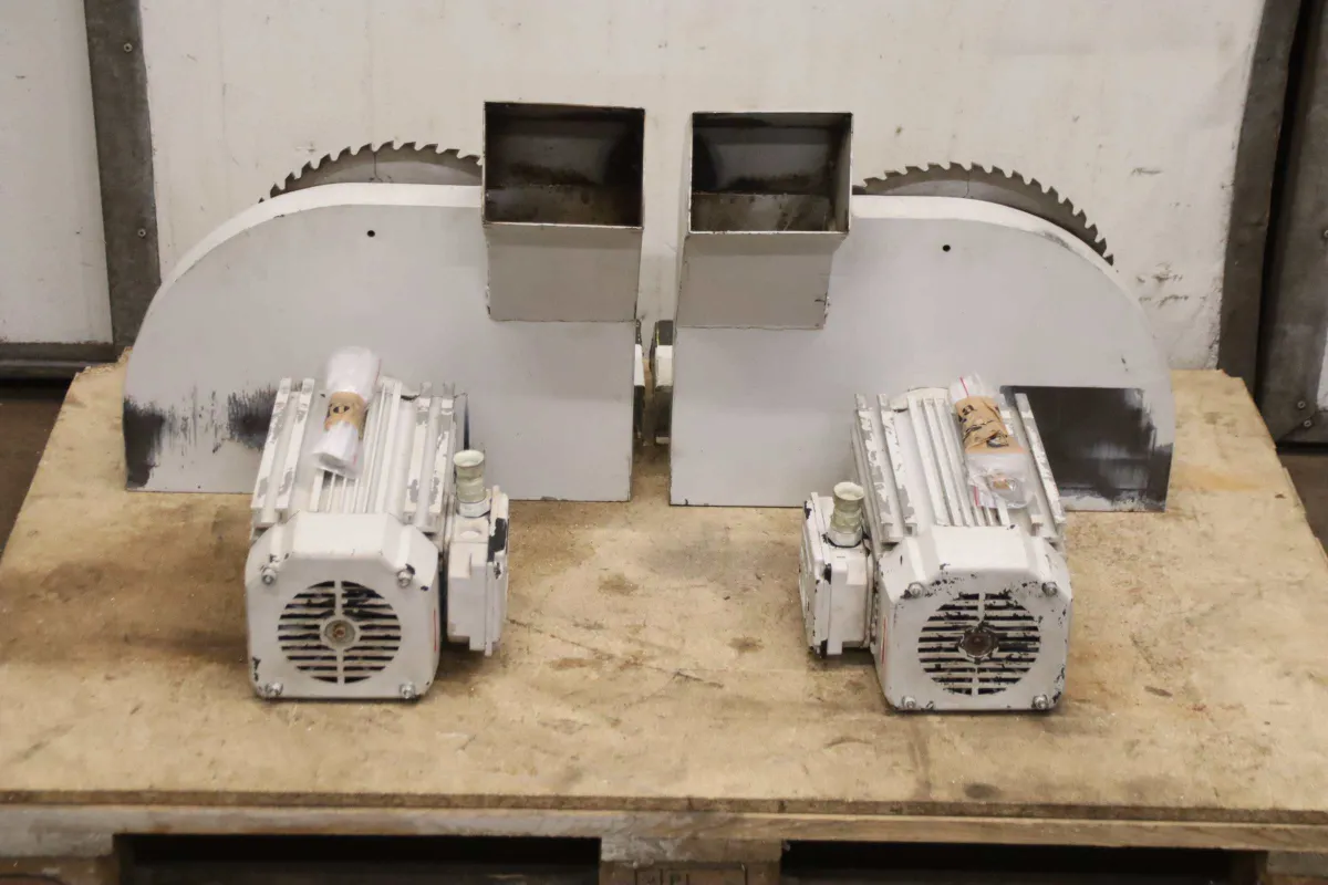 Gubisch Fimec DST H Sägeblatt Ø 345 mm H80SB25EF Sägeeinheit aus Fensterfertigungsanlage 2 Stück
