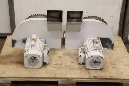 Gubisch Fimec DST H Sägeblatt Ø 345 mm H80SB25EF Sägeeinheit aus Fensterfertigungsanlage 2 Stück – RESALE