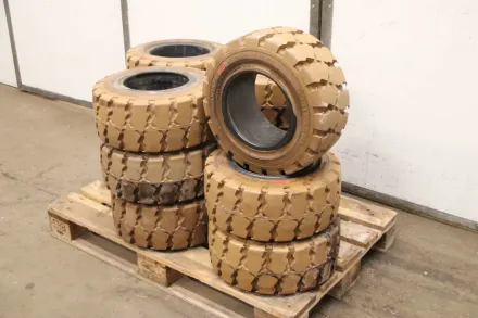 Continental 200/50-10/ 6.50 SC 15 RIM 6.50 F-10 Vollgummi Reifen abriebfest – RESALE