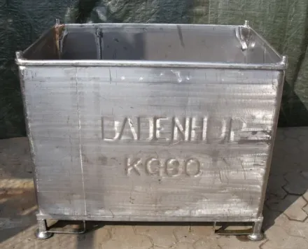Edelstahl 1150/800/H920 mm Transportbox – RESALE