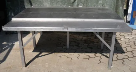 Typ 2000/1800 Edelstahltisch doppelt – RESALE