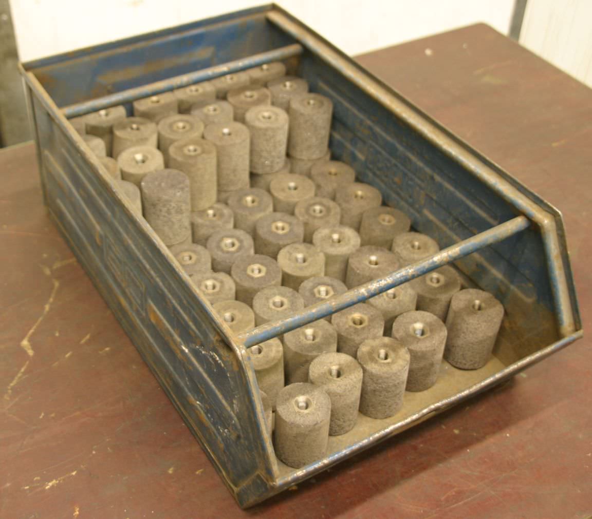 Rund 50 x 65 mm Schleifsteine 74 Stück