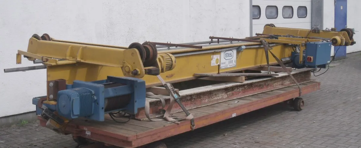 Demag Stahl Spannweite 6,4 m Brückenkran 1,6 to doppelt