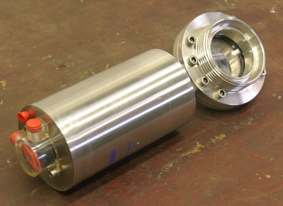 Kieselmann pneumatischer Antrieb Disc valve DN65