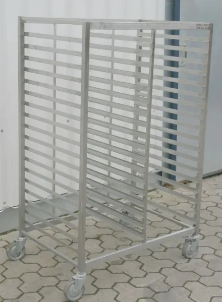 Edelstahl 1010/690/H1600 mm Etagenwagen aus Edelstahl – RESALE