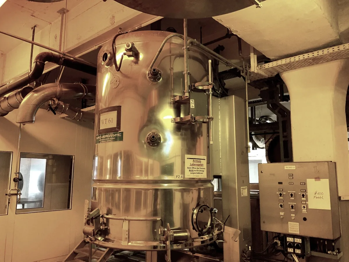 Aeromatic T6 - Fluid bed dryer batch Lebensmittelzusätze