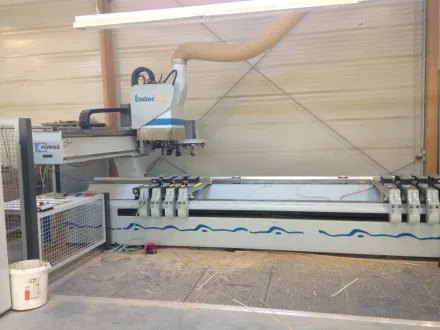 Homag Optimat BAZ 211 Venture 22 L CNC-Bearbeitungszentrum mit Verleimteil – RESALE