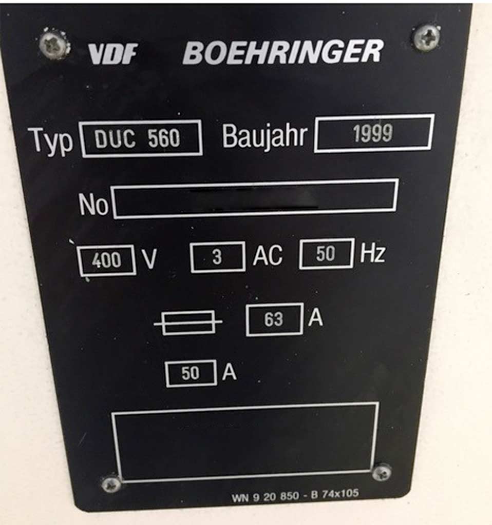 Böhringer DUC 560 Ti CNC Zyklendrehmaschine