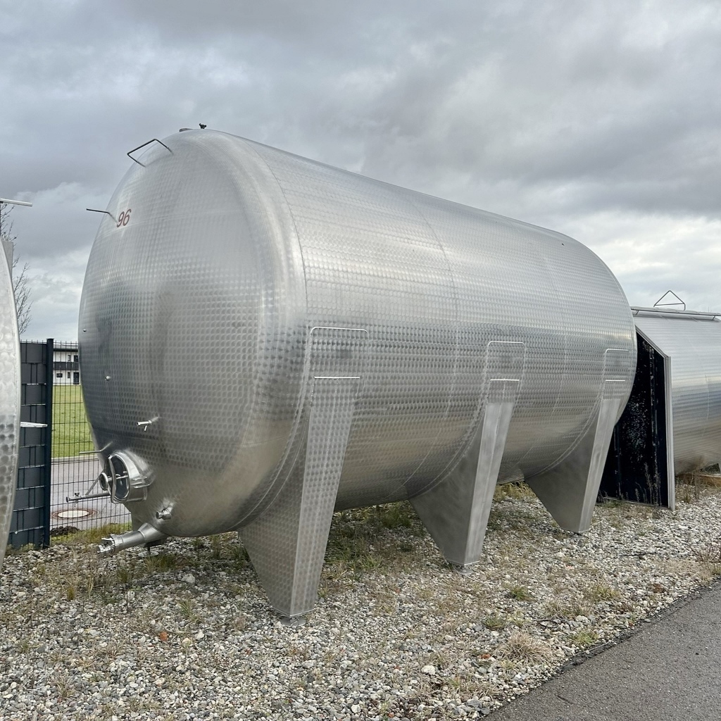 RIEGER Behälterbau 36000 Liter horizontaler Lagerbehälter aus V2A
