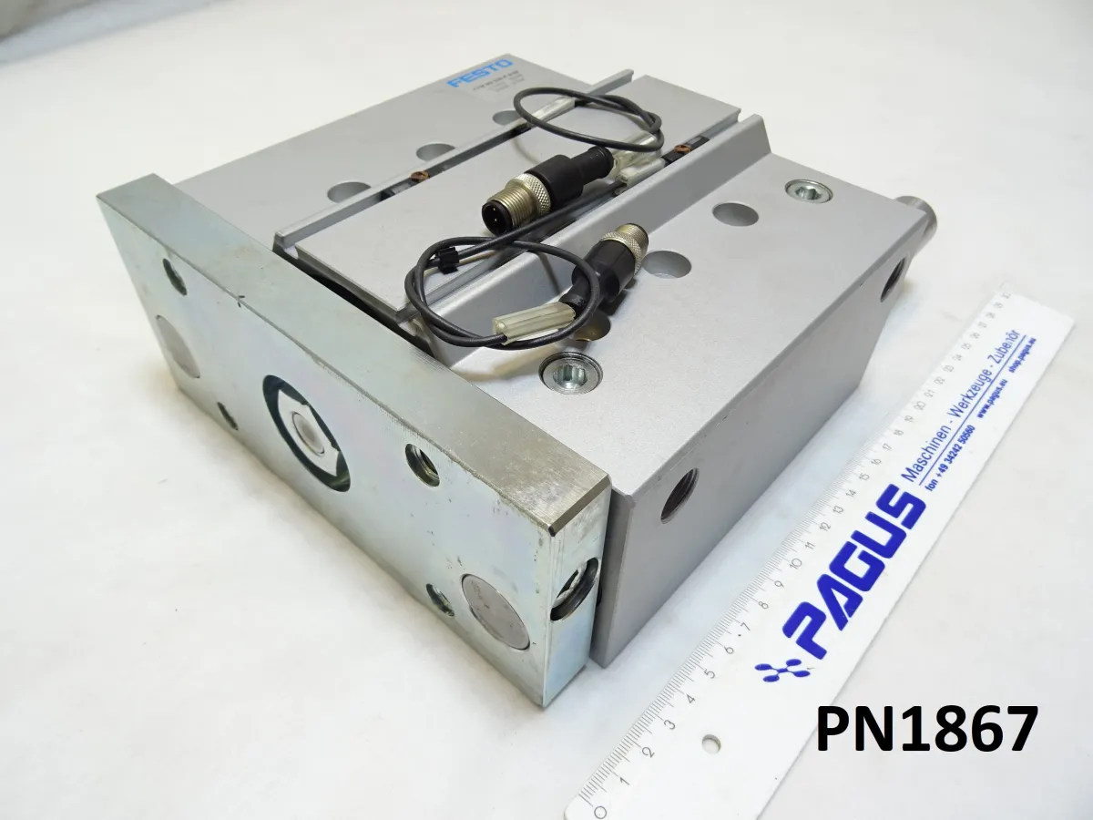 Festo Führungszylinder Hub 100 mm DFM-80-100-P-A-KF