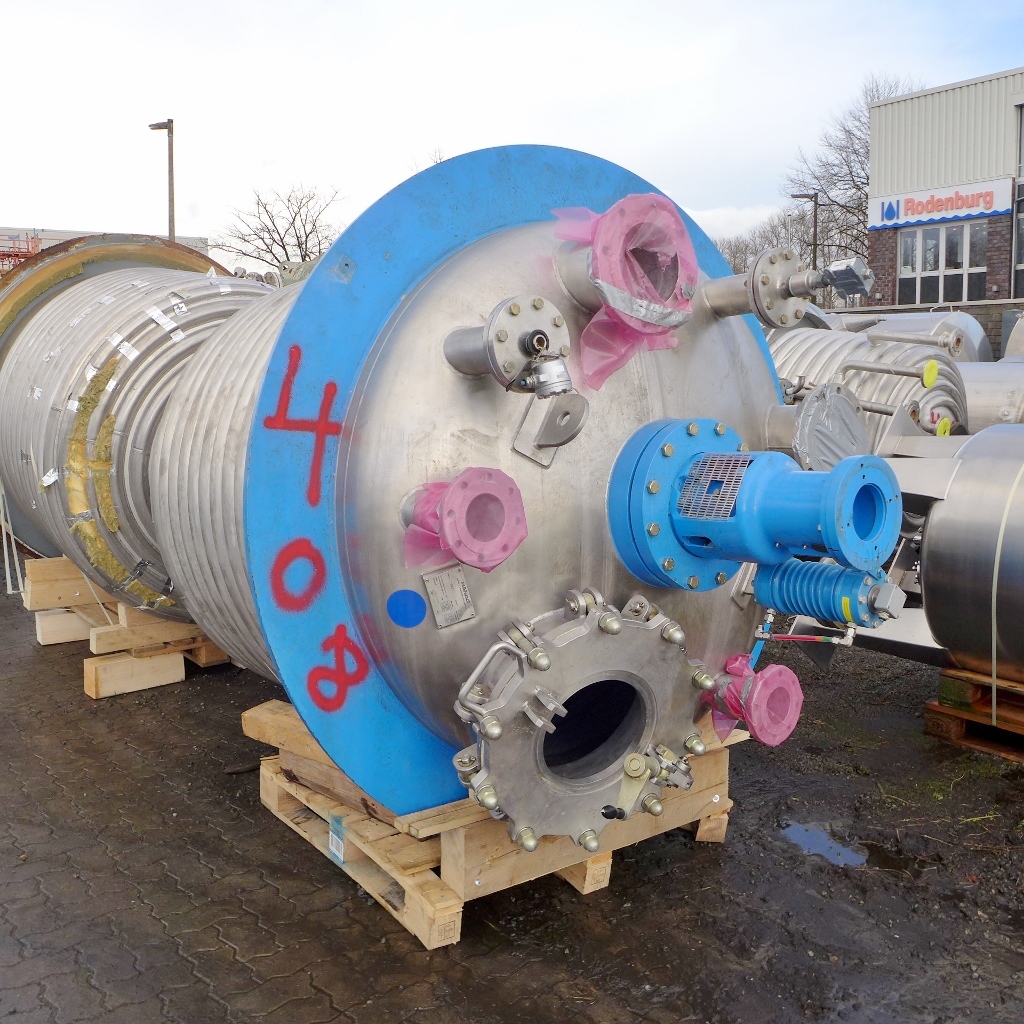 Hanag 3690 Liter heiz-/kühlbarer Reaktor aus V4A mit Bal