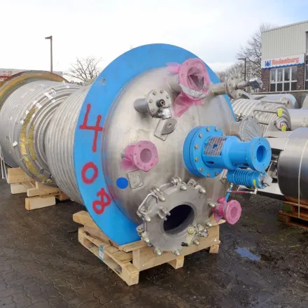 Hanag 3690 Liter heiz-/kühlbarer Reaktor aus V4A mit Bal – RESALE