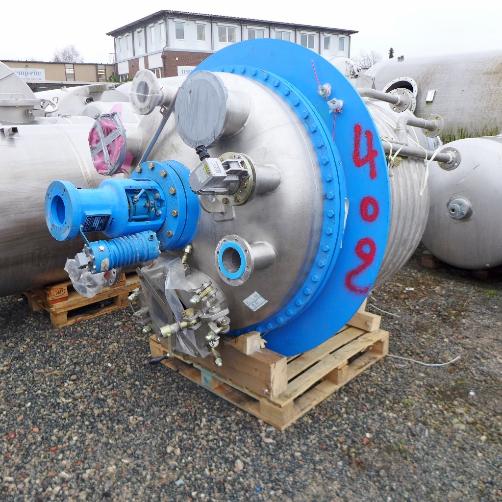 Hanag 2420 Liter heiz-/kühlbarer Reaktor aus V4A mit Bal