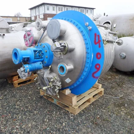 Hanag 2420 Liter heiz-/kühlbarer Reaktor aus V4A mit Bal – RESALE