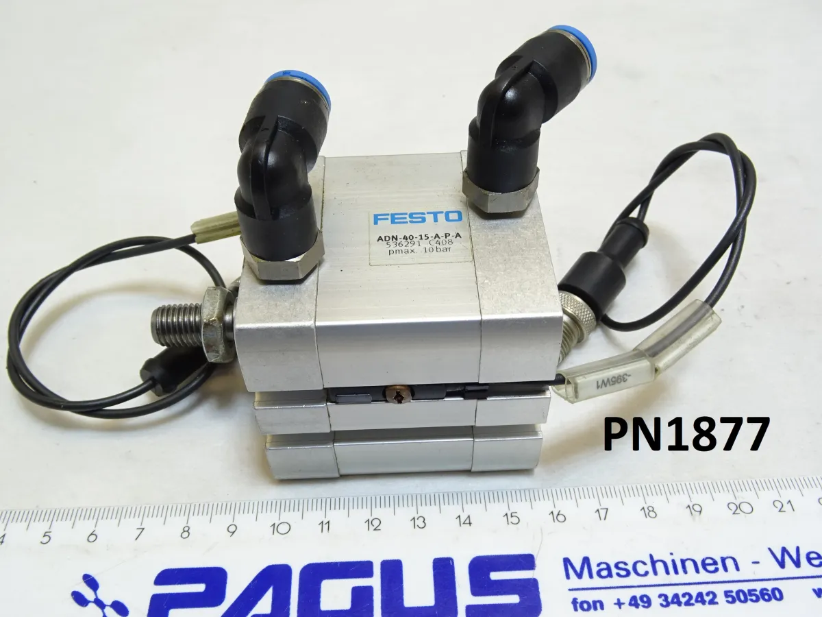 Festo Pneumatikzylinder Hub 15 mm ADN-40-15-A-P-A