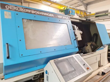 Oerlikon Boehringer VDF 180 CNC Schrägbett-Drehmaschine – RESALE