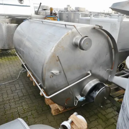 3500 Liter heiz-/kühlbarer Behälter aus V4A – RESALE
