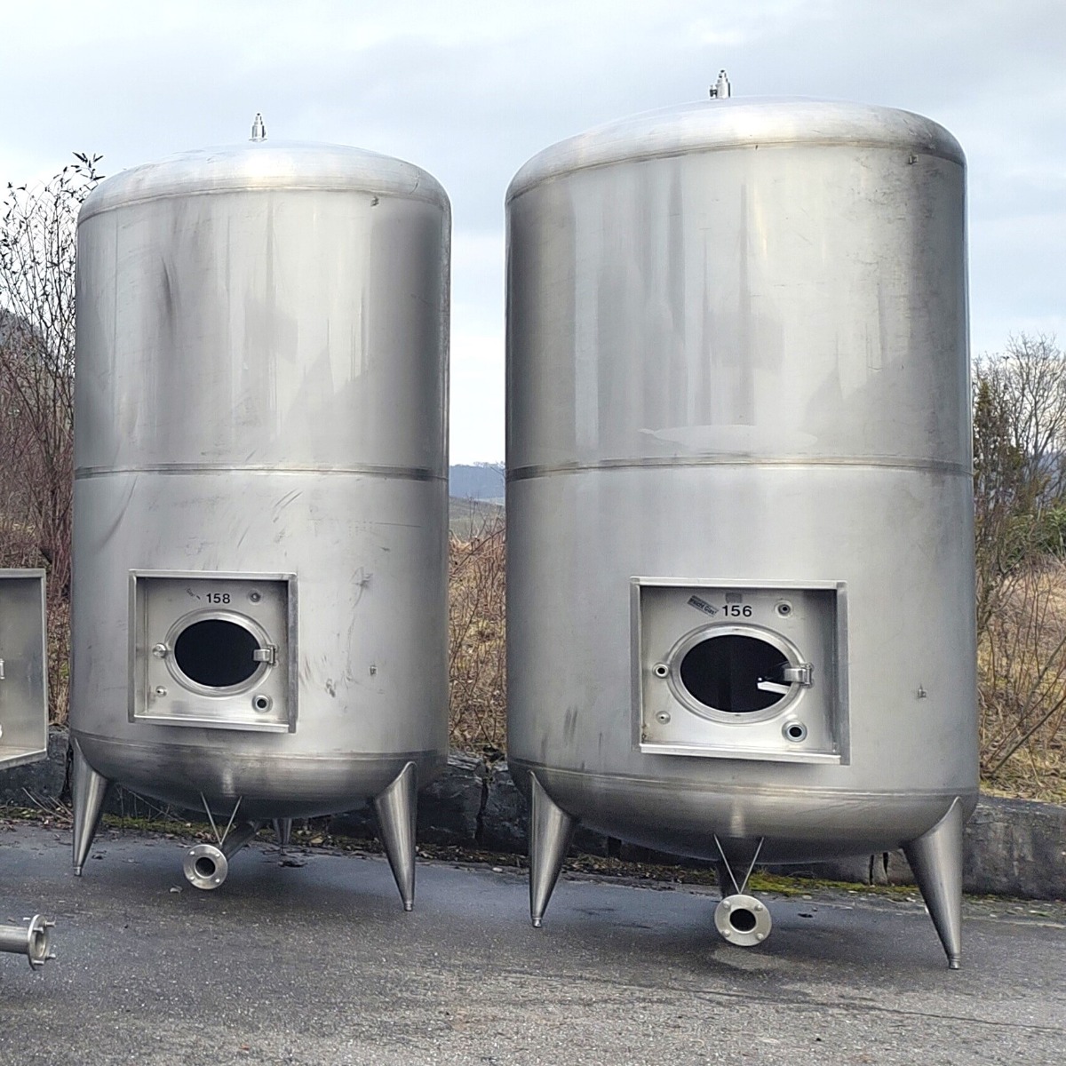 11800 Liter Lebensmittel-Lagerbehälter aus V2A