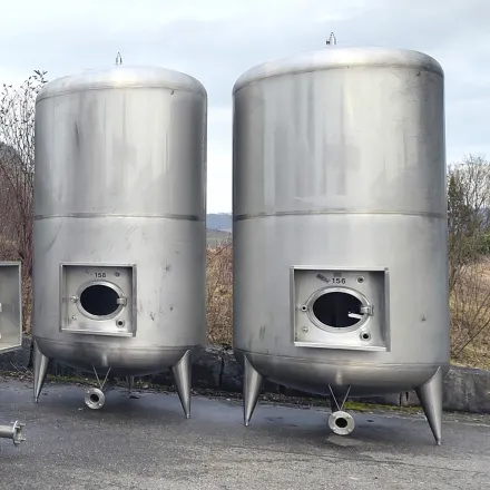 11800 Liter Lebensmittel-Lagerbehälter aus V2A – RESALE
