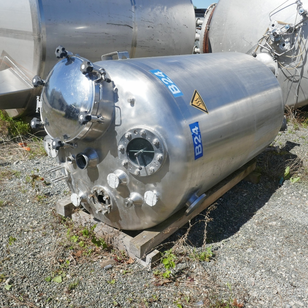 Hebold 2400 Liter Druckbehälter aus V4A mit Propellerrühr