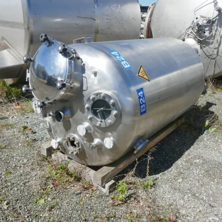 Hebold 2400 Liter Druckbehälter aus V4A mit Propellerrühr – RESALE