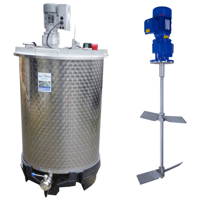 550 Liter Rührwerksbehälter mit Balkenr