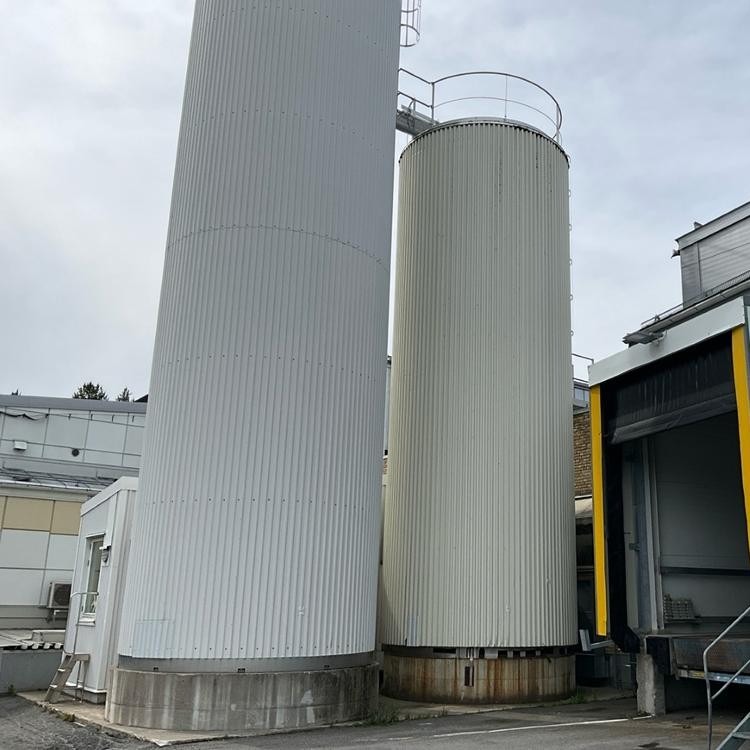 100000 Liter isolierter Lagertank aus V2A mit seit