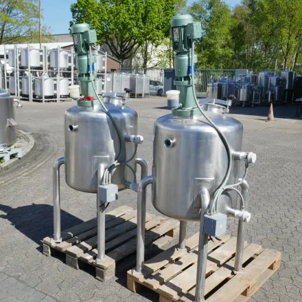 180 Liter Rührwerksbehälter aus V2A mit Propellerr – RESALE