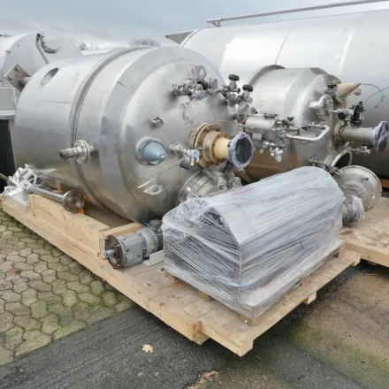 Bachiller 2130 Liter heiz-/kühlbarer Druckbehälter aus V4A – RESALE