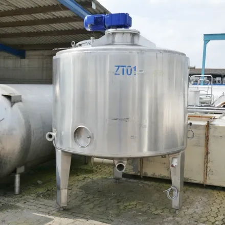 4500 Liter kühlbarer Rührwerksbehälter aus V2A mit – RESALE