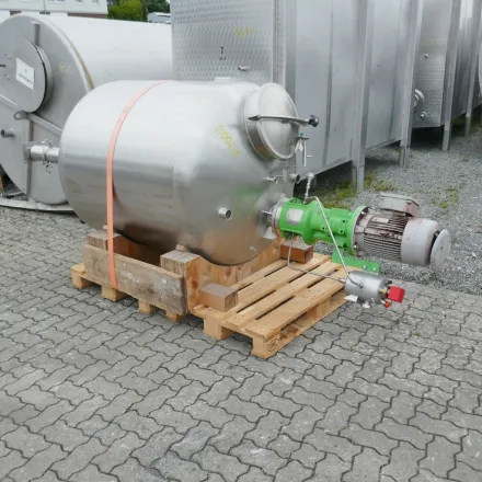 H&K Behälter- Und Edelstahltechnik 1300 Liter Pharmazie Rührwerksbehälter aus V4A mit – RESALE