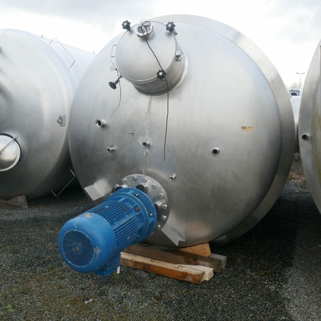 Terlet 13000 Liter isolierter Rührwerksbehälter aus V4A m