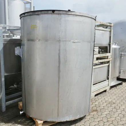 Schwarz Apparate- Und Behälterbau 4000 Liter Flachbodenbehälter aus V2A – RESALE