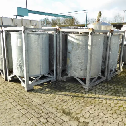 Thyssen Umformtechnik (Ucon) 1000 Liter Druckcontainer aus V2A – RESALE