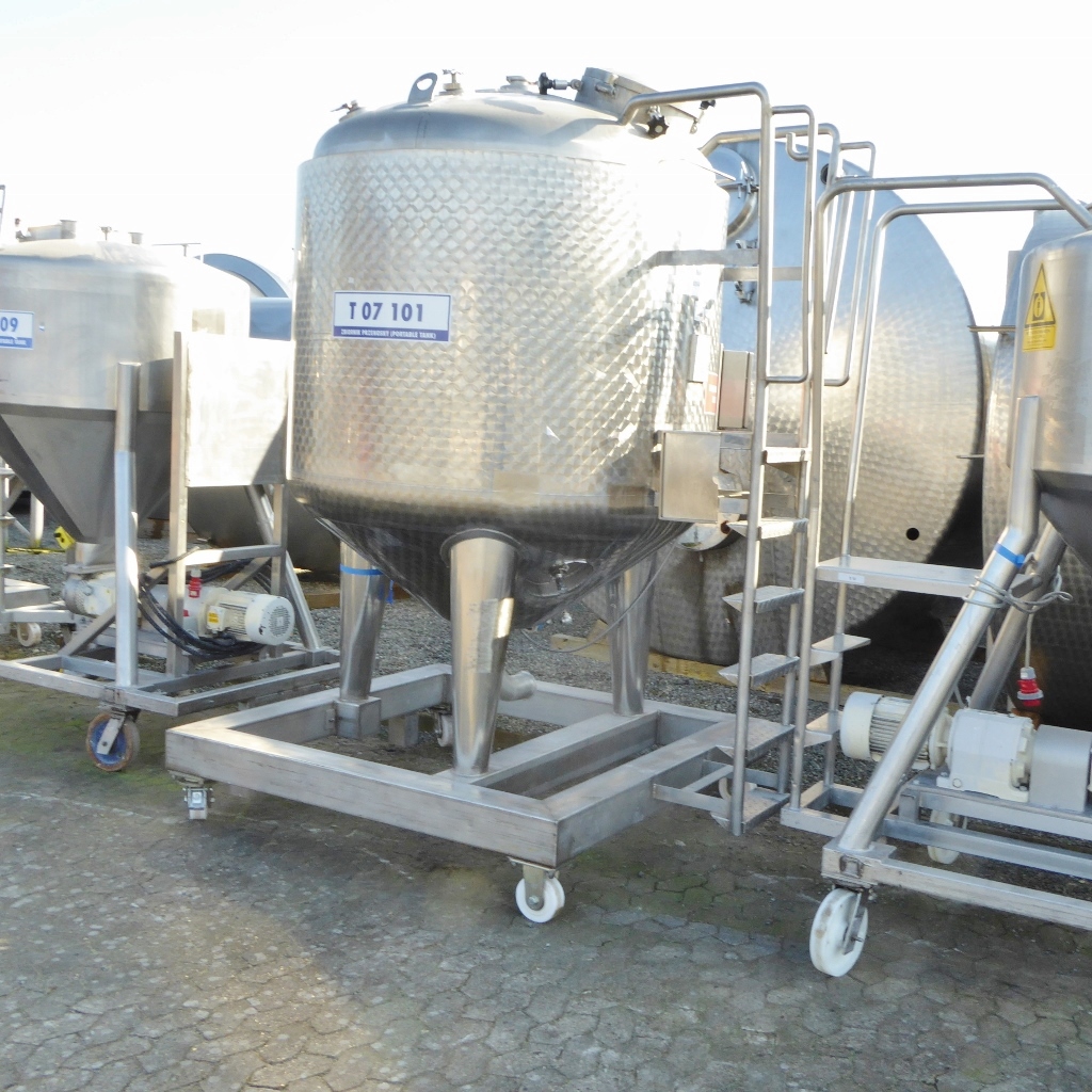 Möschle Behälterbau 2700 Liter heiz-/kühlbarer Druckbehälter aus V4A
